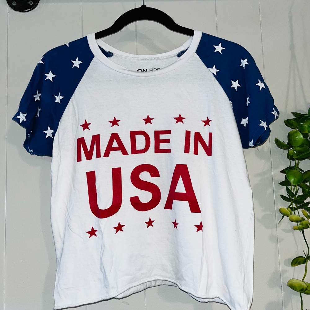 “Made In USA” crop top